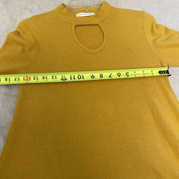 Chris & Carol Sweater Women’s Size M Goldenrod Long Sleeve Flared Layered Sleeve - Picture 11 of 12